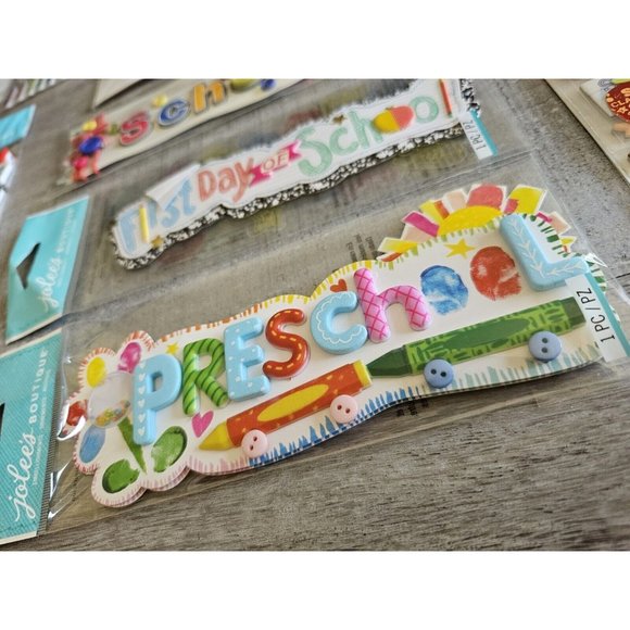 Sticker Lot SCHOOL Kids PreK Elementary Scrapbooking 3D Stickers Jolees RARE #65 - Picture 12 of 12